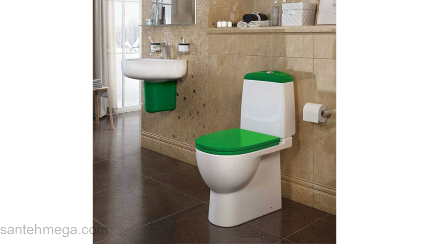 Унитаз SANITA LUXE Best Color Green BSTSLCC09130522 с сиденьем Soft-Close. Фото