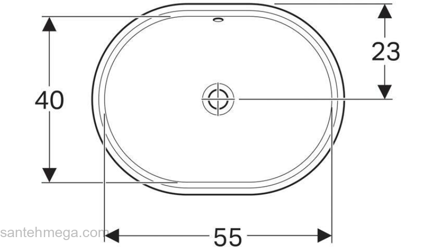 Раковина встраиваемая GEBERIT VariForm 61х46 500.756.01.2. Фото