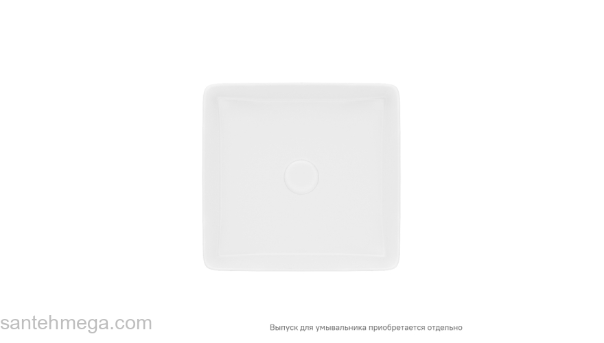 Умывальник накладной IDDIS Bridge 39х39 BRIWS04i27 Белый глянцевый. Фото