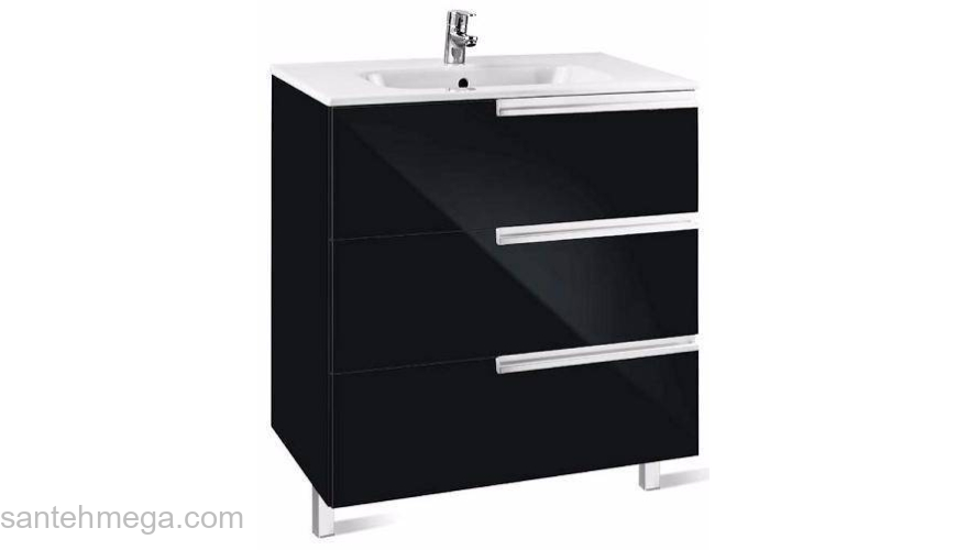 Тумба под раковину ROCA Victoria Nord Black Edition 80 ZRU9302833. Фото