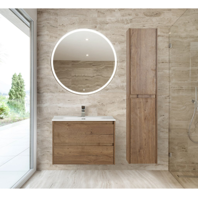 Тумба под раковину подвесная BELBAGNO KRAFT-700-2C-SO-RT Rovere Tabacco. Фото