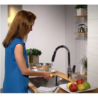 Смеситель для кухни Hansgrohe Focus под сталь 31815800. Фото