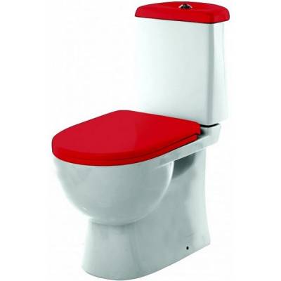 Унитаз SANITA LUXE Best Color Red BSTSLCC07110522 с сиденьем Soft-Close. Фото
