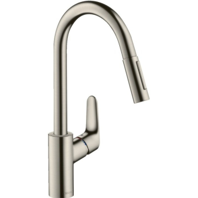Смеситель для кухни Hansgrohe Focus под сталь 31815800. Фото