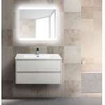 Тумба под раковину подвесная BELBAGNO KRAFT-1000-2C-SO-BO Bianco Opaco Тумба под раковину подвесная BELBAGNO KRAFT-1000-2C-SO-BO Bianco Opaco. Фото
